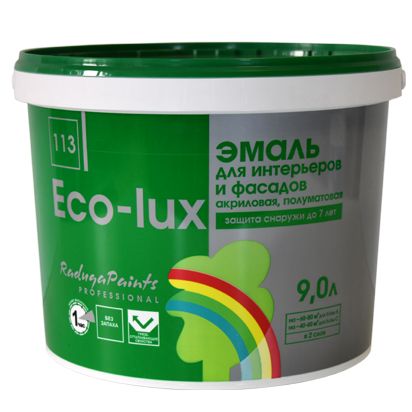 ECO-LUX Эмаль для интерьеров и фасадов
